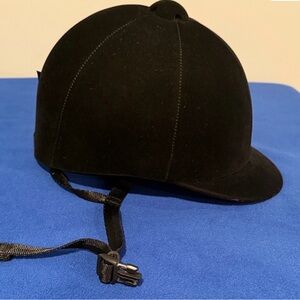 Children's Black Equestrian Helmet
